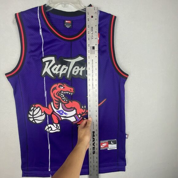 Vintage Tracy McGrady Toronto Raptors Stitched Nike Team Jersey Large +2 Length - Picture 3 of 7